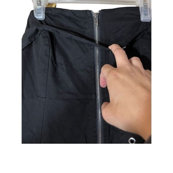 Cider Black Zip Maxi Dress Size Medium - Picture 6 of 8